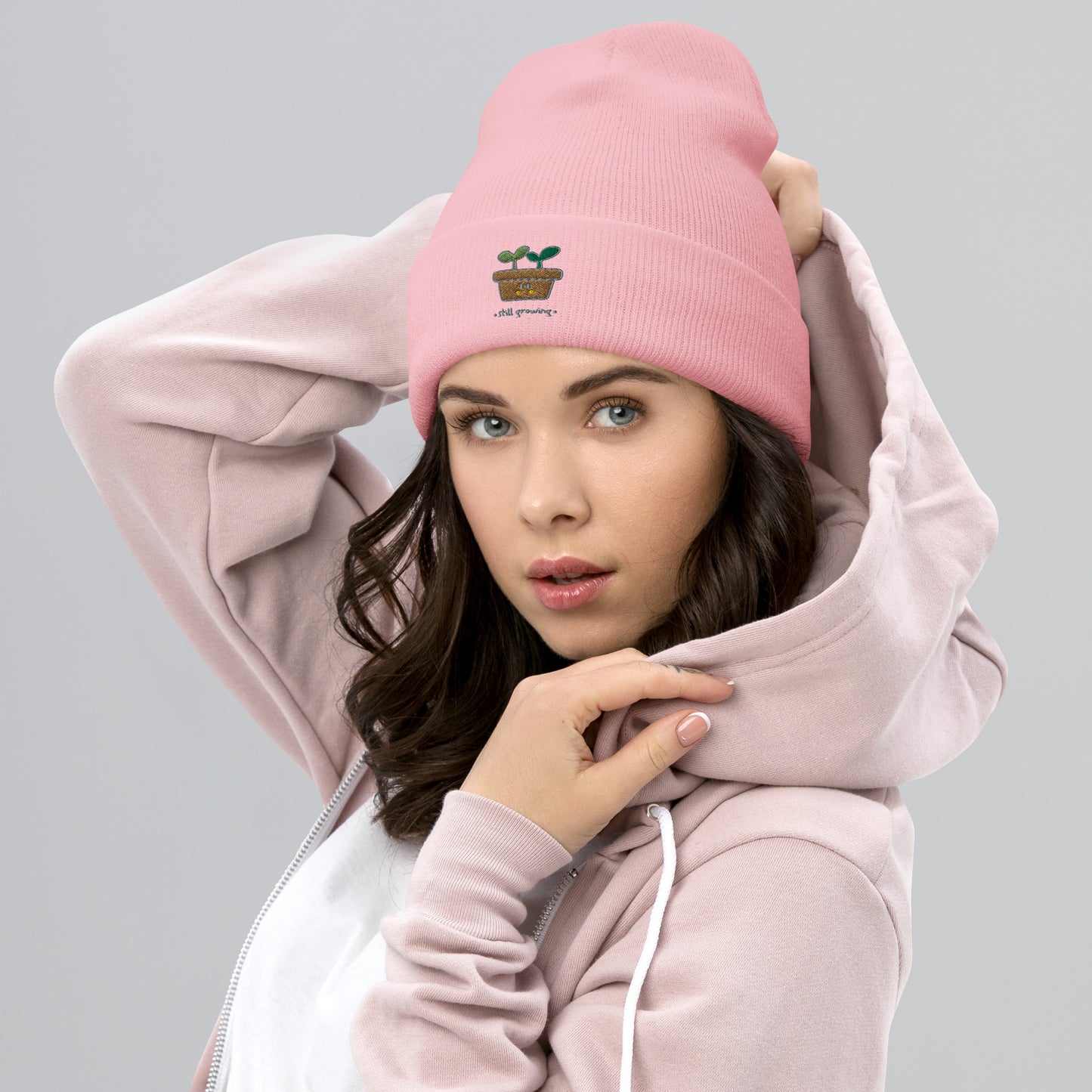 Umgeschlagene Beanie "STILL GROWING"