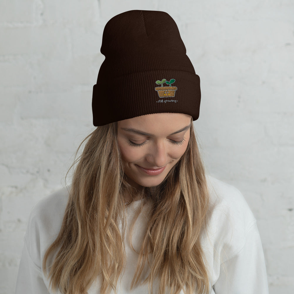 Umgeschlagene Beanie "STILL GROWING"