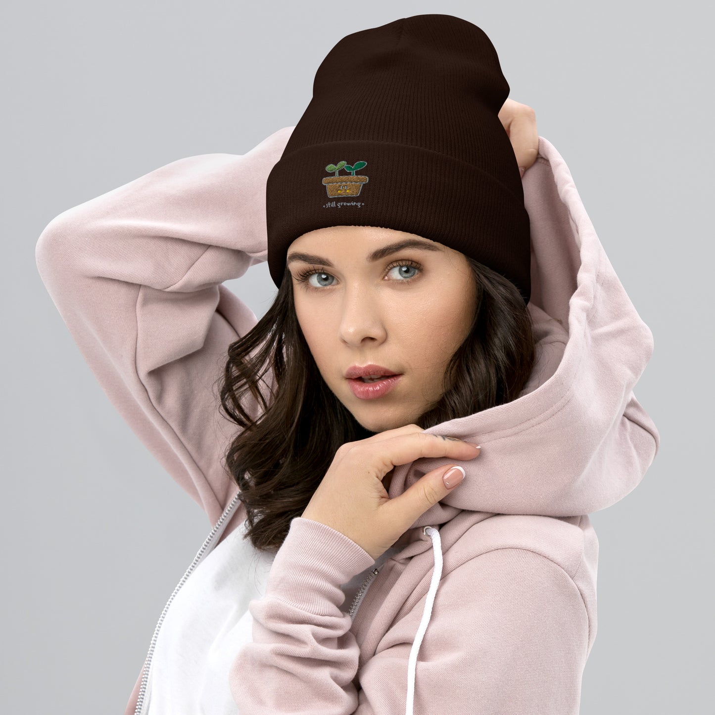 Umgeschlagene Beanie "STILL GROWING"