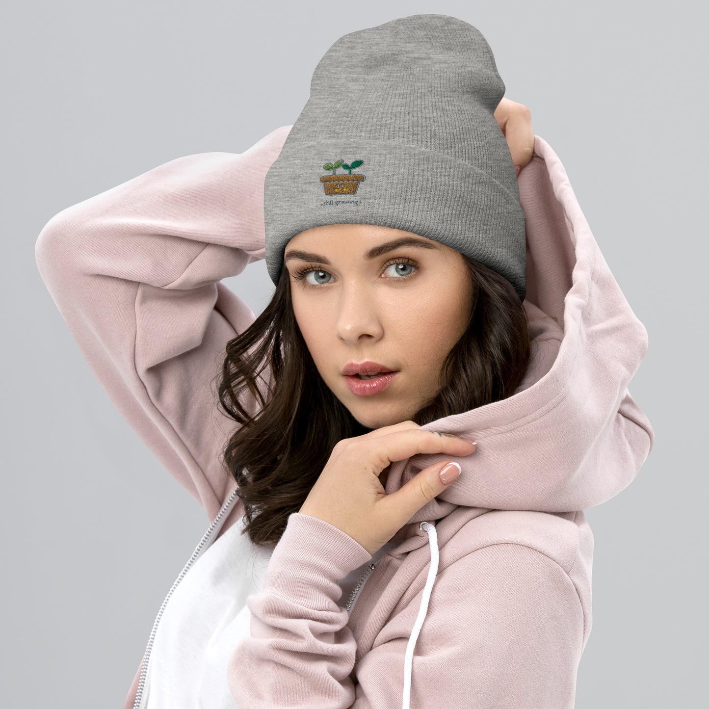 Umgeschlagene Beanie "STILL GROWING"