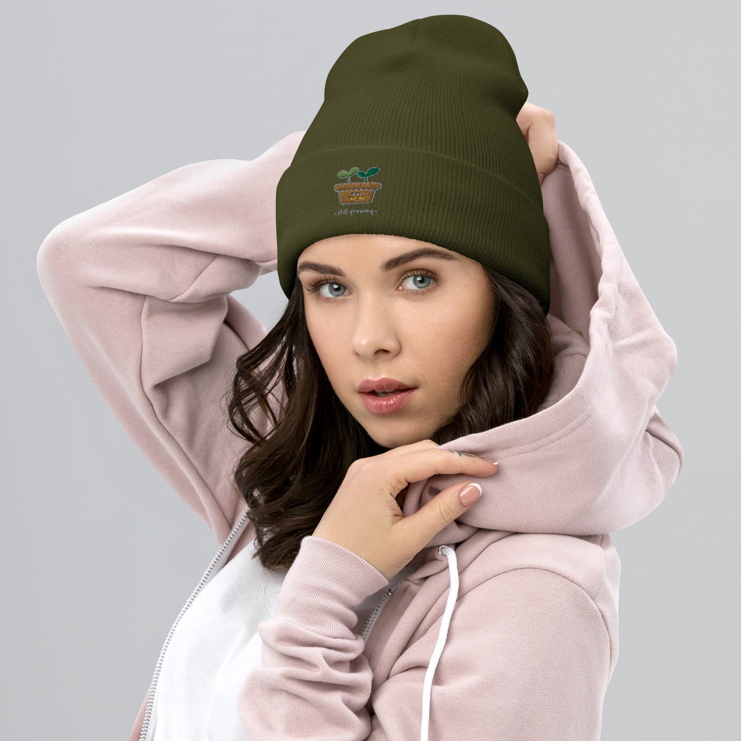 Umgeschlagene Beanie "STILL GROWING"
