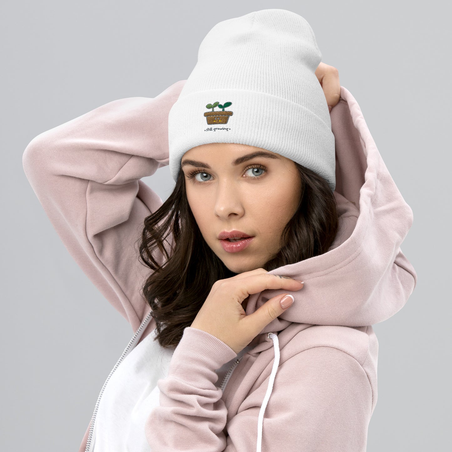 Umgeschlagene Beanie "STILL GROWING"