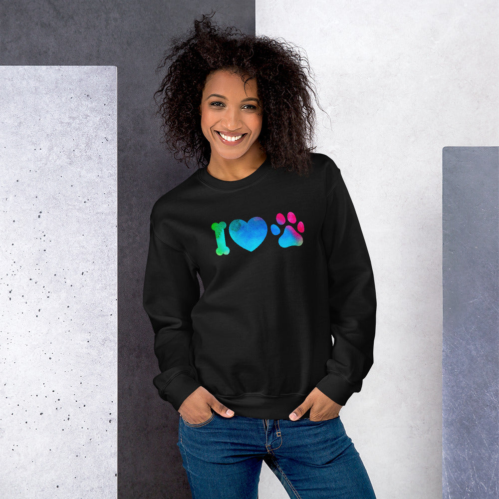 Pullover "I Love Dogs" Pikto