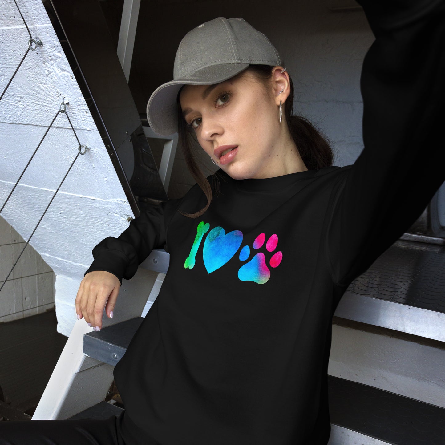 Pullover "I Love Dogs" Pikto