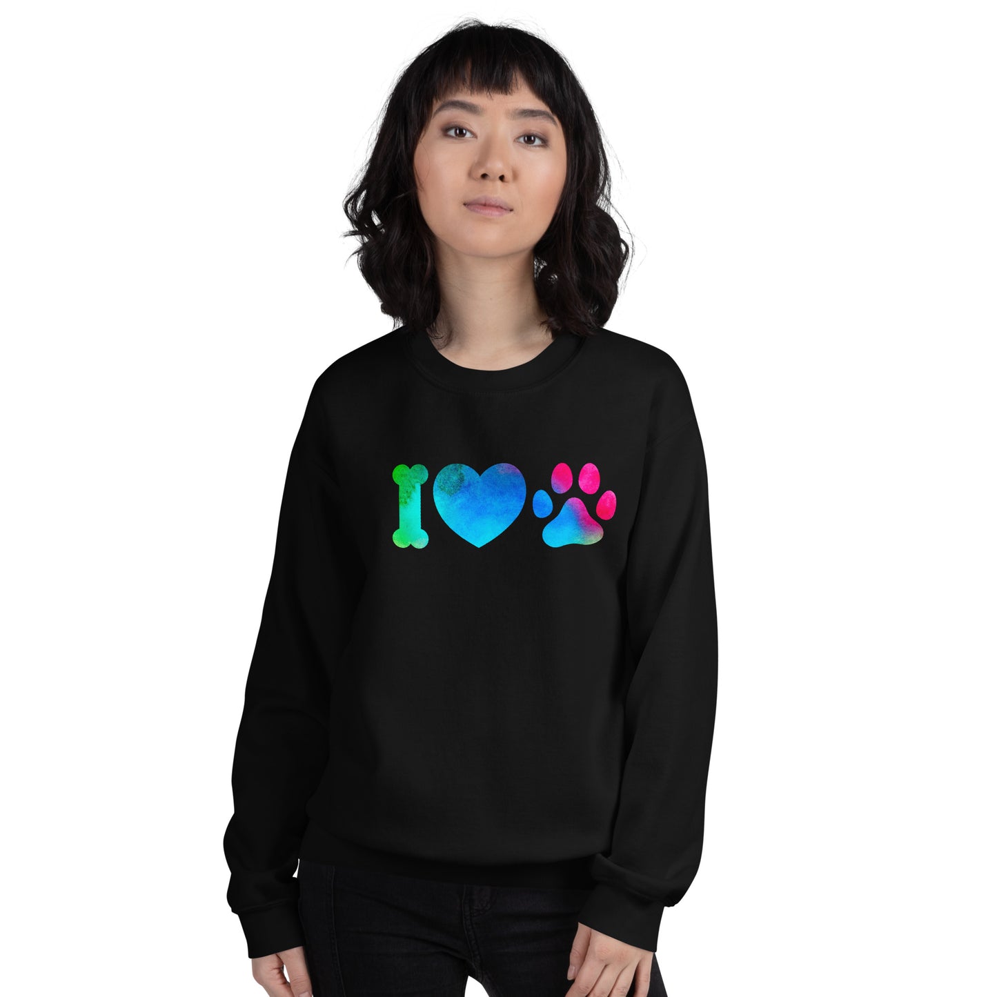Pullover "I Love Dogs" Pikto