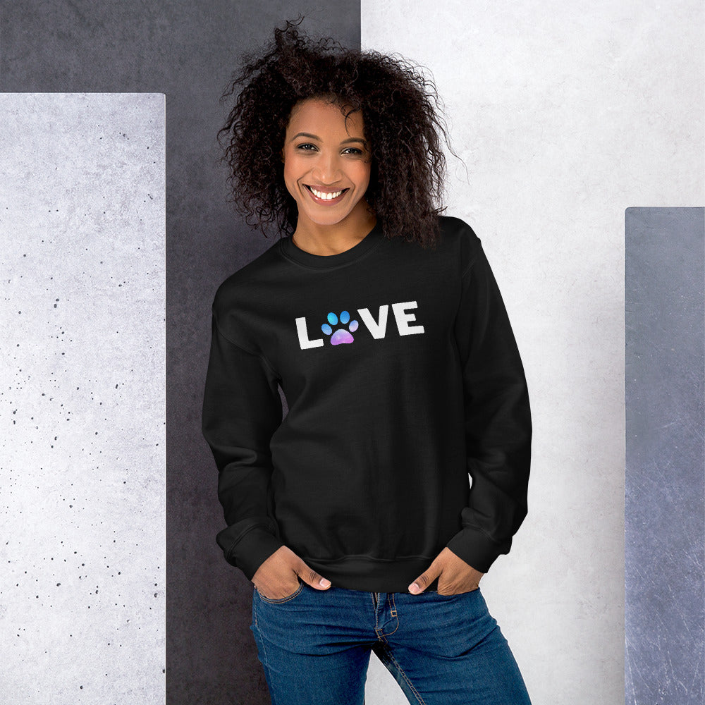 Pullover "Dog Love" Letter