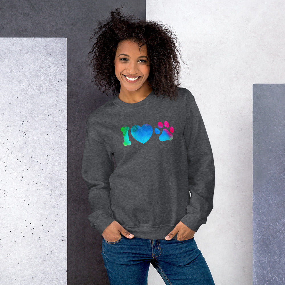 Pullover "I Love Dogs" Pikto