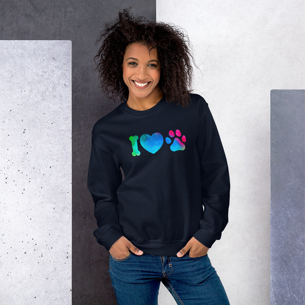 Pullover "I Love Dogs" Pikto