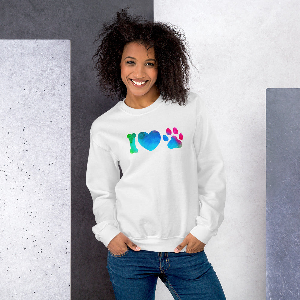 Pullover "I Love Dogs" Pikto