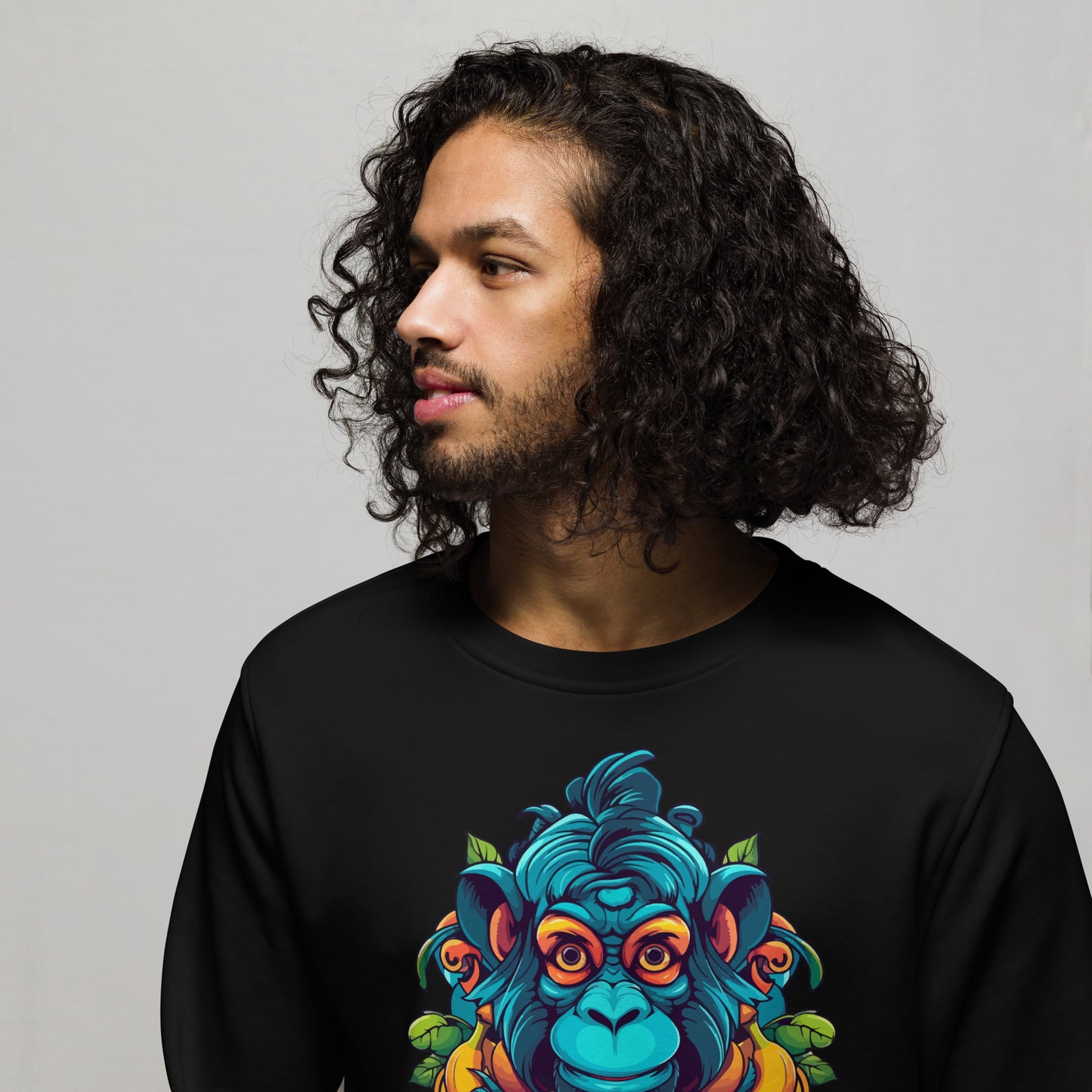 Herren Bio-Pullover Monkey