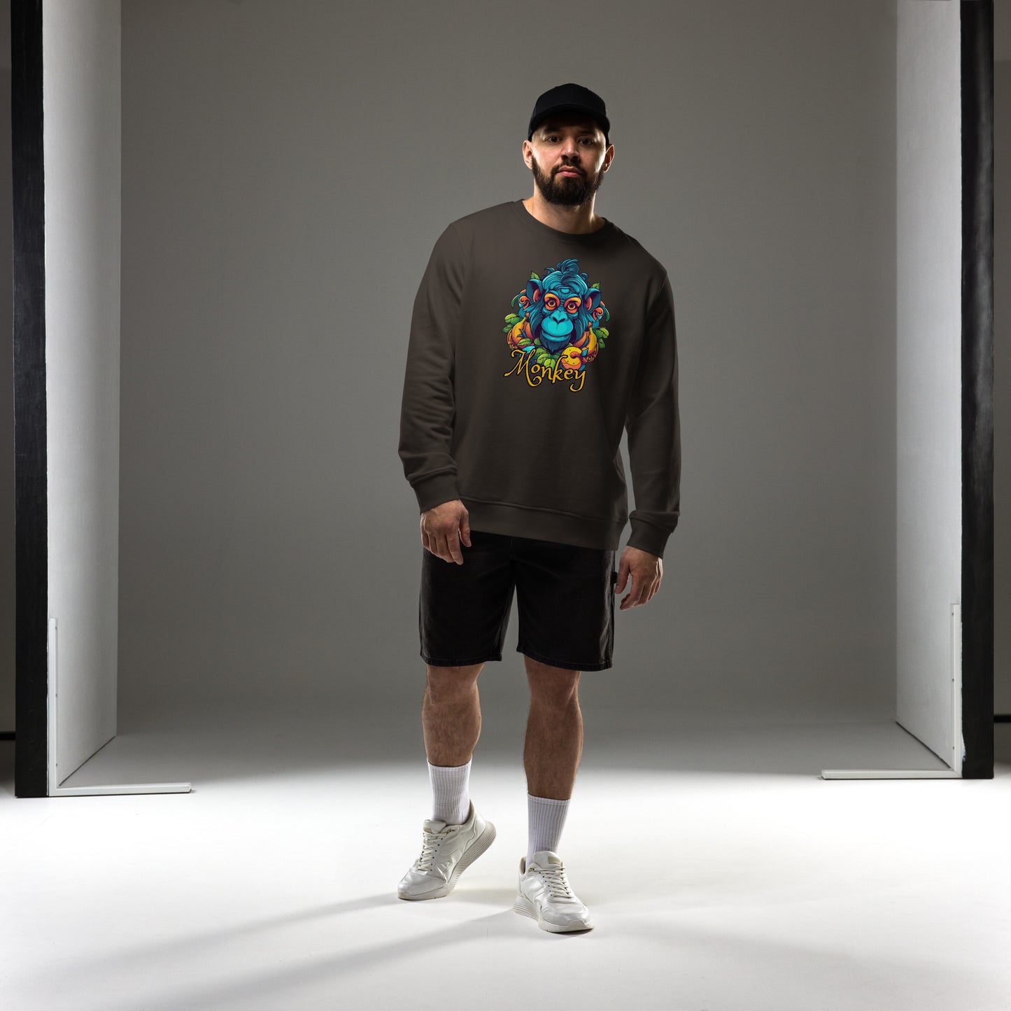 Herren Bio-Pullover Monkey