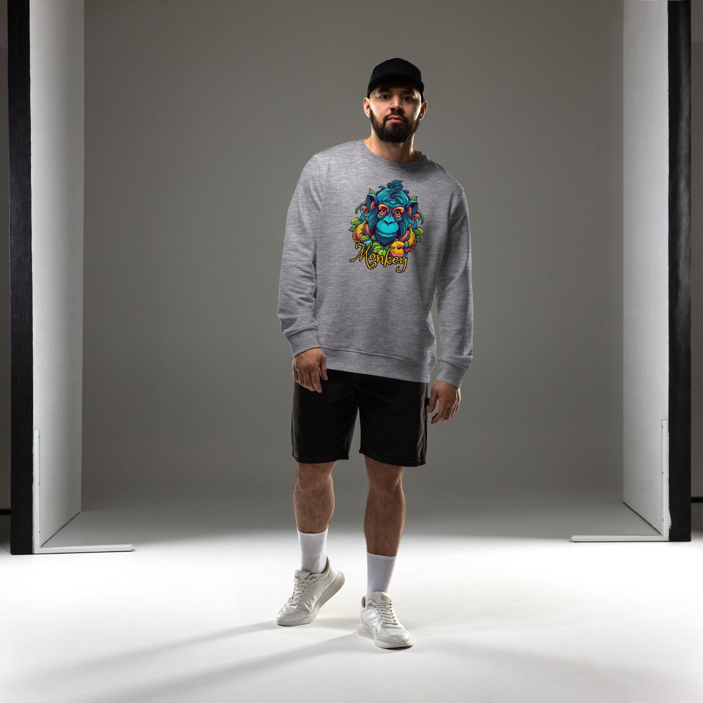 Herren Bio-Pullover Monkey