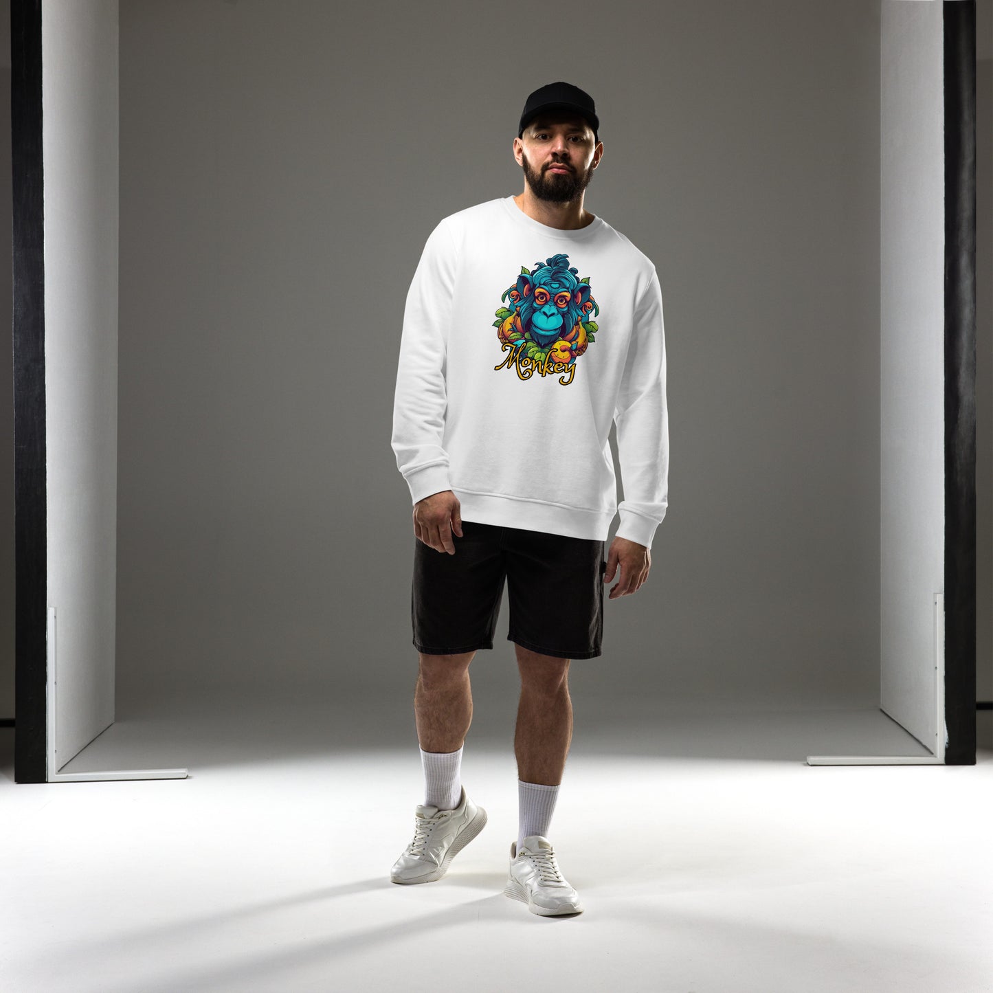 Herren Bio-Pullover Monkey